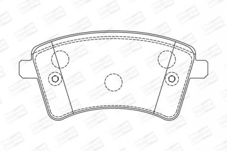 RENAULT Тормозные колодки передн.Kangoo 08 - Champion 573284CH