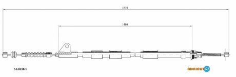 Тросик 52.0218.1 Adriauto 5202181