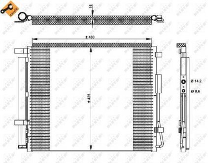 SKRAPLACZ KLIMATYZACJI HYUNDAI SANTA FE MK III 2.2CRDI 12- NRF 350333