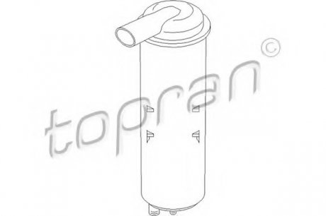 Фильтр с активированным углем, система вентиляции бака TOPRAN 111 022