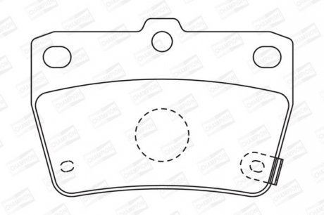 TOYOTA Тормозные колодки задн.Rav 4 II 00- Champion 572488CH