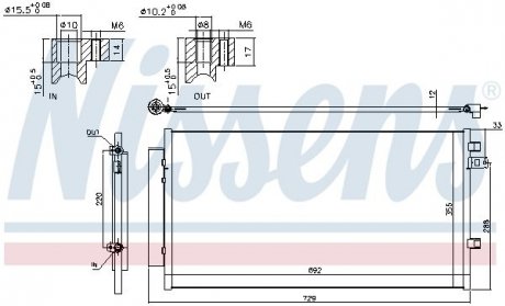 Интеркулер FIAT 500X, JEEP RENEGADE 1.3D-2.0D 07.14- Nissens A/S 940692 (фото 1)