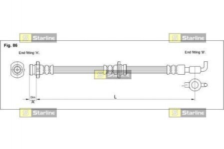 Гальмівний шланг STARLINE STAR LINE HA CC.1265