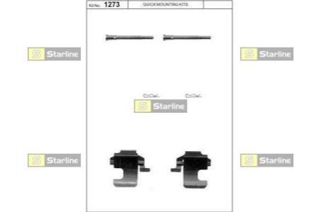 Ремонтный комплект тормозных колодок STARLINE STAR LINE BD PR10