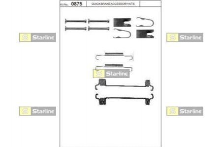 Ремонтный комплект тормозных колодок STARLINE STAR LINE BC PR49