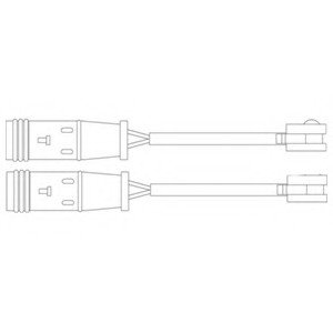 Контрольный контакт, контроль слоя тормозных колодок Delphi LZ0204