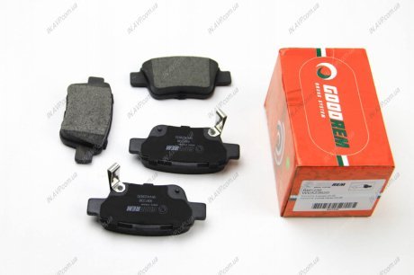 Тормозные колодки зад. Toyota Avensis 00-08 (Bosch) GOODREM RM1236