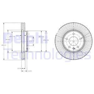 Гальмівний диск Delphi BG4092C