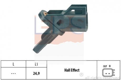 Датчик ABS EPS Facet 1.960.002