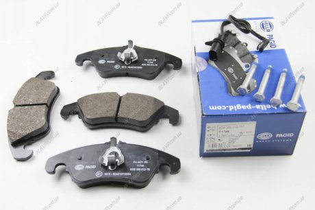 Комплект тормозных колодок, дисковый тормоз HELLA 8DB 355 013-751