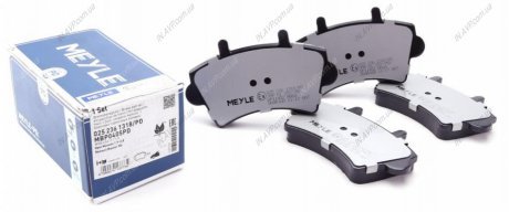 Комплект тормозных колодок, дисковый тормоз MEYLE MEYLE AG 025 236 1318/PD