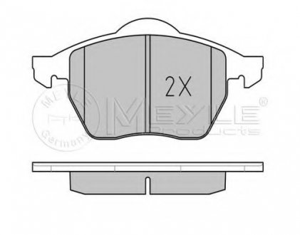 Комплект тормозных колодок, дисковый тормоз MEYLE MEYLE AG 025 219 1119/PD