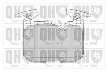 Комплект тормозных колодок, дисковый тормоз HAZELL QUINTON BP1835 (фото 1)