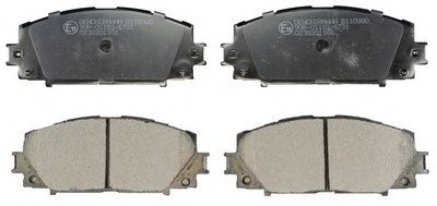 Комплект тормозных колодок, дисковый тормоз Denckermann B110980 (фото 1)