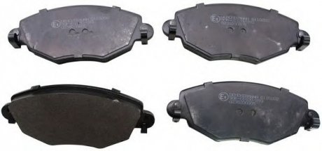 Комплект тормозных колодок, дисковый тормоз Denckermann B110202 (фото 1)