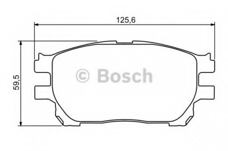 Комплект тормозных колодок, дисковый тормоз BOSCH 0 986 494 212