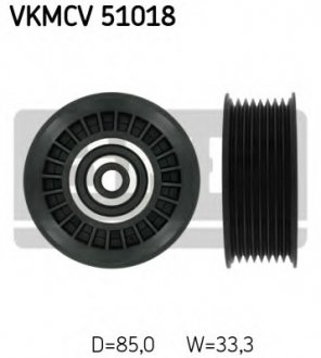 Паразитный / ведущий ролик, поликлиновой ремінь SKF VKMCV 51018