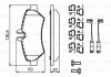 Комплект тормозных колодок, дисковый тормоз BOSCH 0 986 494 601 (фото 8)