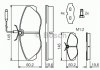 Комплект тормозных колодок, дисковый тормоз BOSCH 0 986 424 030 (фото 1)