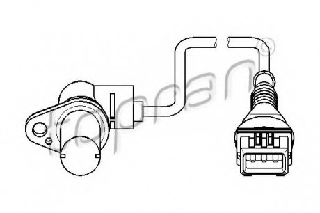 Датчик частоты вращения, управление двигателем TOPRAN 501 441