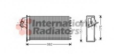 Радиатор отопителя HEAT MB VITO ALL 95- Van Wezel 30006355
