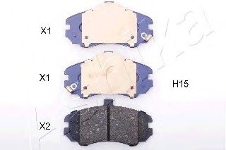 Комплект тормозных колодок, дисковый тормоз Ashika 50-0H-H15 (фото 1)