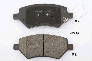 Комплект тормозных колодок, дисковый тормоз Ashika 50-00-022 (фото 1)