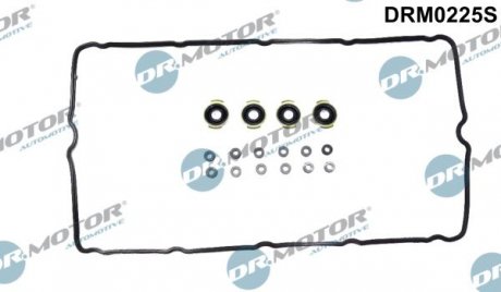 Прокладка клапанної кришки, к-т : прокладка + 4 сальники + 12 кiлець Dr. Motor Automotive DRM0225S (фото 1)