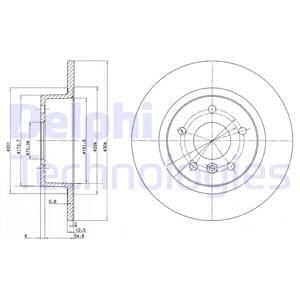 Гальмiвнi диски Delphi BG3227C