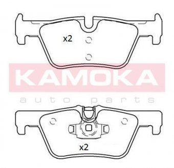 Комплект тормозных колодок, дисковый тормоз KAMOKA JQ101295