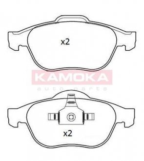 Комплект тормозных колодок, дисковый тормоз KAMOKA JQ101290