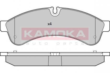 Комплект тормозных колодок, дисковый тормоз KAMOKA JQ101276 (фото 1)