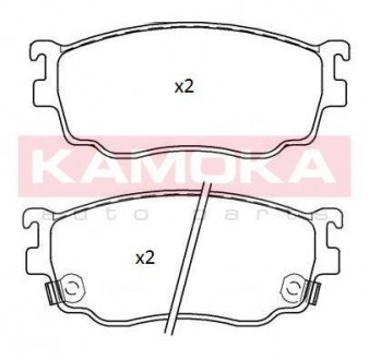 Комплект тормозных колодок, дисковый тормоз KAMOKA JQ101253