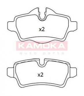 Комплект тормозных колодок, дисковый тормоз KAMOKA JQ101227