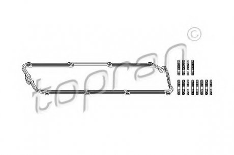 Комплект прокладок, крышка головки цилиндра TOPRAN 107 144 (фото 1)