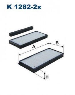 Фильтр, воздух во внутренном пространстве FILTRON WIX FILTERS K1282-2x