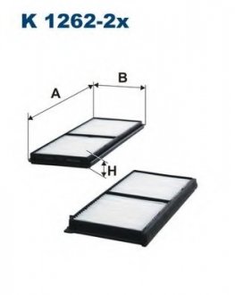 Фильтр, воздух во внутренном пространстве FILTRON WIX FILTERS K1262-2x