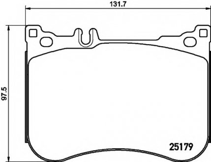 Комплект тормозных колодок, дисковый тормоз Textar 2517901 (фото 1)