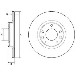 Tarcza ham. CITROEN malowana C4 PICASSO II Delphi BG4661C