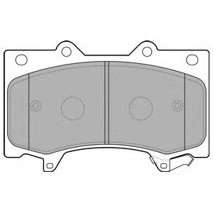 Комплект тормозных колодок, дисковый тормоз Delphi LP2712