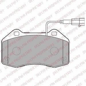 Комплект тормозных колодок, дисковый тормоз Delphi LP2280