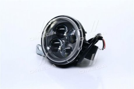 Фара LED круглая 12W, 4 лампы, узкий луч <ДК> Дорожная Карта DK B2-12W-B