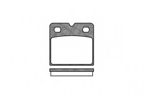 Комплект тормозных колодок, дисковый тормоз REMSA 1067.00 (фото 1)