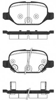 Комплект тормозных колодок, дисковый тормоз REMSA 0727.32 (фото 1)