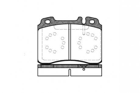 Комплект тормозных колодок, дисковый тормоз REMSA 0379.20 (фото 1)