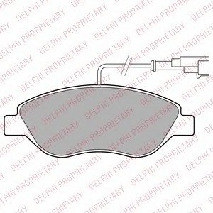 Комплект тормозных колодок, дисковый тормоз Delphi LP2299