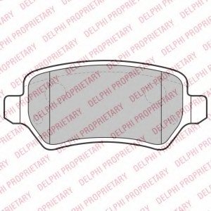 Комплект тормозных колодок, дисковый тормоз Delphi LP2209 (фото 1)
