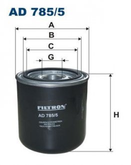 Осушитель воздуха, пневматическая система FILTRON WIX FILTERS AD785/5