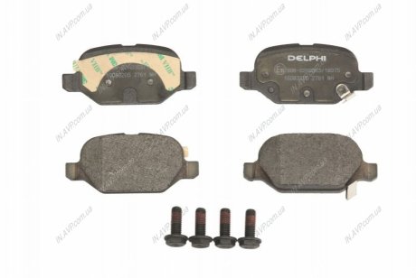 Комплект тормозных колодок, дисковый тормоз Delphi LP2761