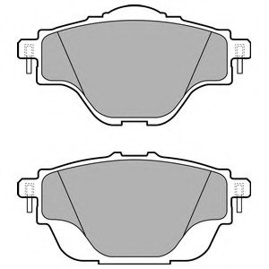 Комплект тормозных колодок, дисковый тормоз Delphi LP2509